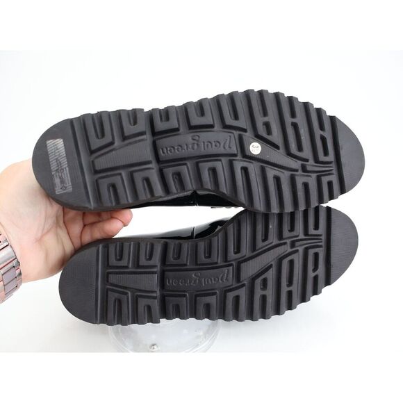 Paul Green Ariana Loafer Black Patent Leather Chunky Sole Gems UK 3.5 US 6 Comfy - Picture 10 of 15